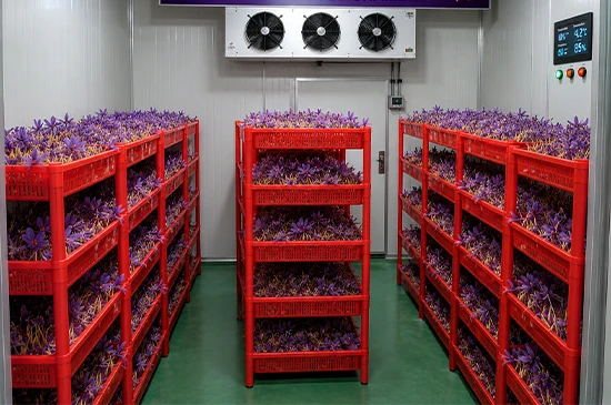 nandikoti_Kesar ( saffron ) Cultivation growing cold chamber